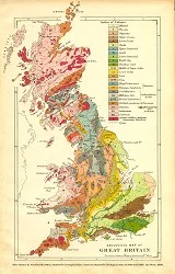 Geological map of Britain
